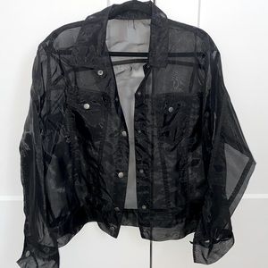 Vintage Tulle Black Jacket